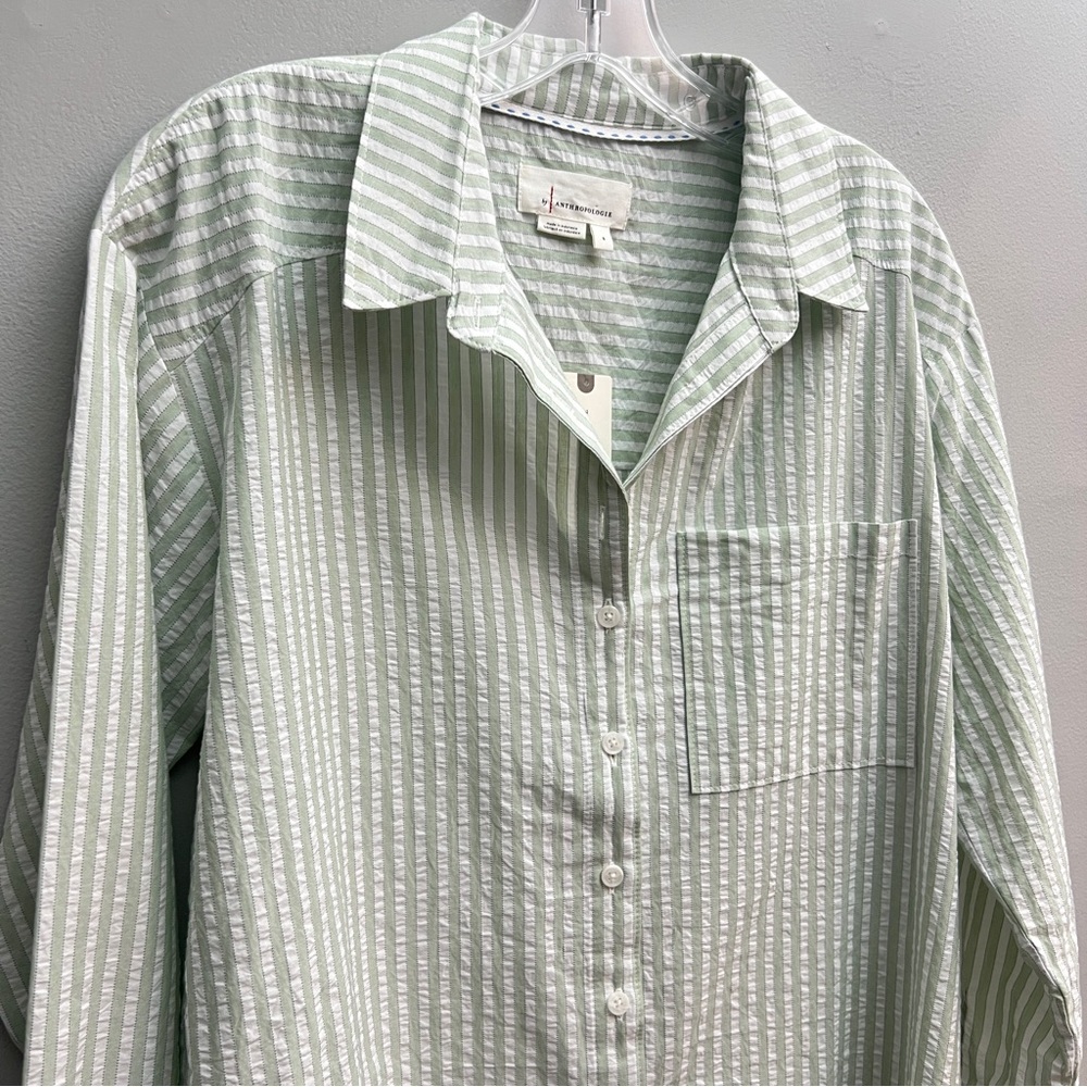 *New* Anthropologie Longline Buttondown, Size Small - Picture 6 of 8